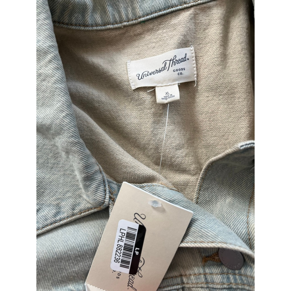 Universal Thread NWT cinched waist denim jacket vintage wash XL - Picture 10 of 11